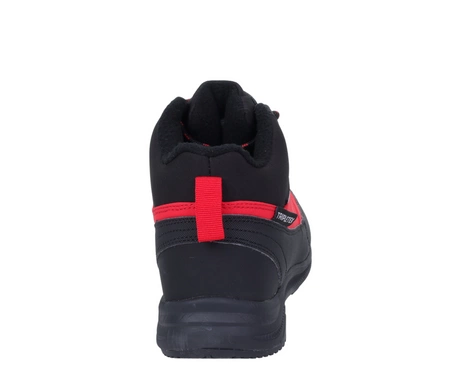 Czerwone buty zimowe chłopięce śniegowce softshell trzewiki American Club