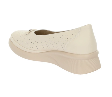 Komfortowe czółenka damskie skórzane wsuwane półbuty wiosenne VINCEZA