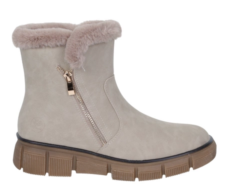 Jasne buty zimowe damskie ciepłe botki damskie trzewiki eleganckie Jezzi