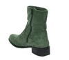 Zielone botki zamszowe płaskie wygodne i eleganckie Jezzi