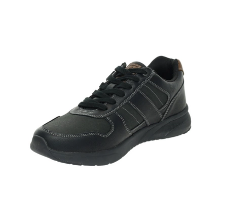 Męskie adidasy czarne wygodne na zamek NEWS