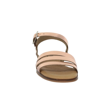 Eleganckie sandały damskie płaskie ze skóry naturalnej El Pimpi - Made in Spain