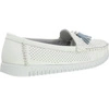 Białe mokasyny damskie skórzane oddychające Jezzi