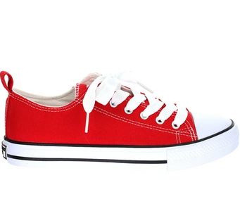 Czerwone trampki sznurowane półtrampki młodzieżowe American Club