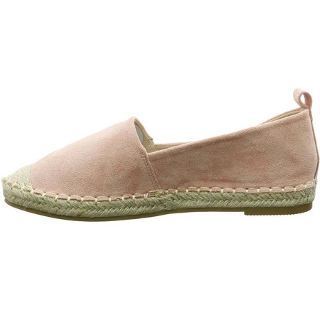 Różowe espadryle damskie mokasyny Jezzi