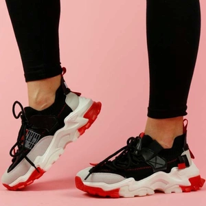 Czarne sneakersy damskie SEASTAR BL233P