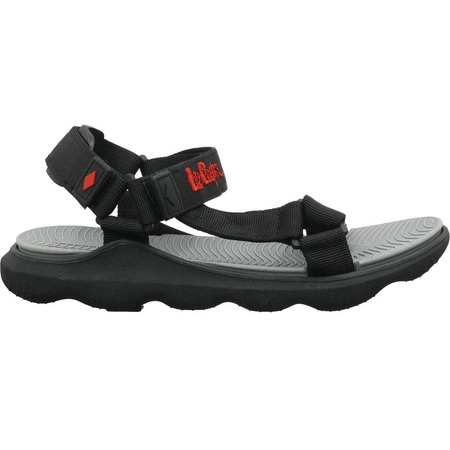 Sportowe sandały czarne na rzepy damskie/ męskie Lee Cooper