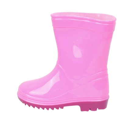 Różowe kalosze dziecięce dla dziewczynki wysokie gumowce