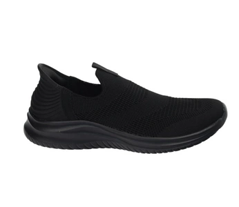 Czarne adidasy męskie z tkaniny wsuwane slip-on American Club