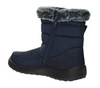 Granatowe niskie śniegowce damskie na zamek buty termiczne  Jezzi