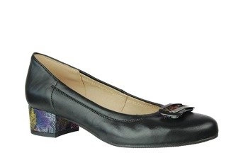 Czółenka skórzane komfortowe półbuty damskie Pulso