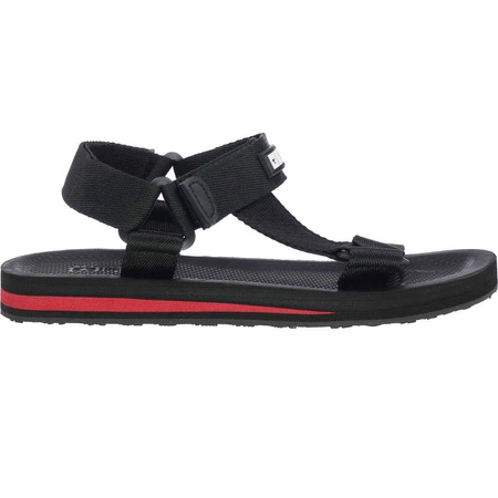 Czarne sandały damskie sportowe zapinane na rzepy Big Star