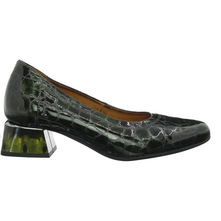 Eleganckie czółenka damskie skórzane obcas kaczuszka Gino Fabiani