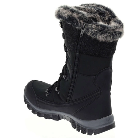 Czarne wysokie śniegowce z futerkiem American Club