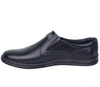 Męskie półbuty czarne skórzane wsuwane Activ