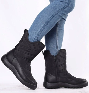 Ciepłe kozaki zimowe płaskie z membraną wodoodporną Jezzi