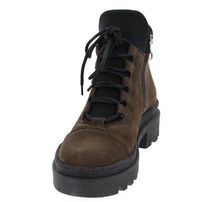 Brązowe skórzane półbuty damskie przejściowe całoroczne Polskie Gino Fabiani