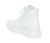 Białe trampki damskie ocieplane na platformie grubej podeszwie ROKOWE