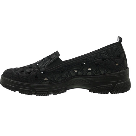 Komfortowe czółenka damskie sportowe czarne UNISOFT