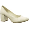 Buty na obcasie ślubne czółenka beż AZALI  - Polski Produkt