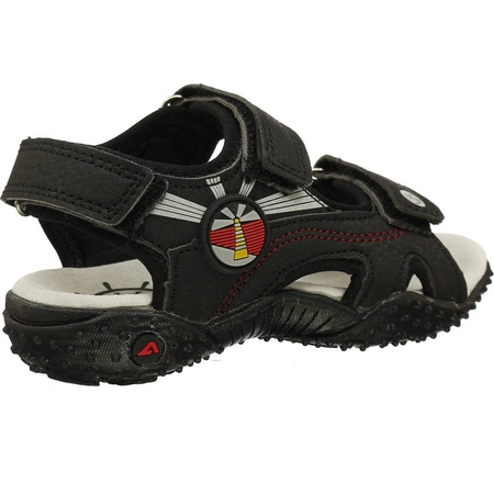 Sandały chłopięce na rzepy ze skórzaną wkładką American Club