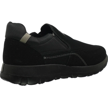 Czarne tenisówki męskie wsuwane komfortowe NEWS