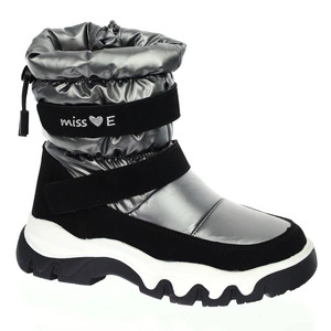 Zimowe buty ocieplane na rzepy śniegowce dziecięce MissE