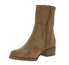 Jasnobrązowe botki zamszowe płaskie komfortowe i eleganckie Jezzi