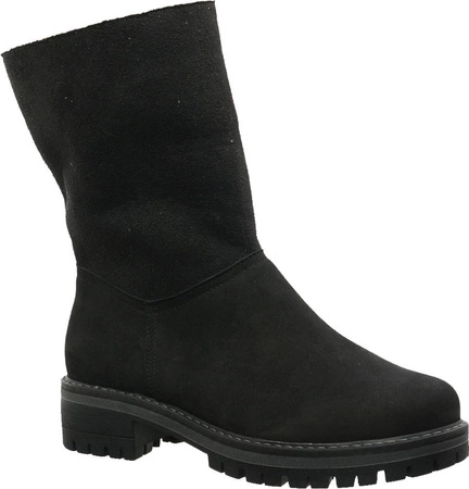 Kozaki płaskie skórzane ocieplane wełną Gino Fabiani 4077