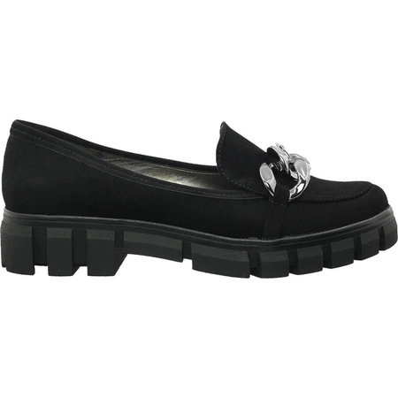 Modne półbuty damskie płaskie mokasyny Polskie lordsy Azali