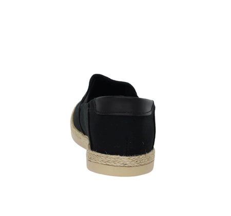 Czarne męskie tenisówki trampki wsuwane slip-on NEWS