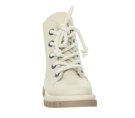 Skórzane trapery damskie ocieplane Polskie Gino Fabiani