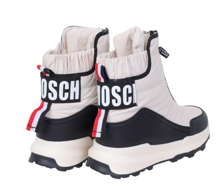 Jasne śniegowce damskie ciepłe buty zimowe na zamek NEWS