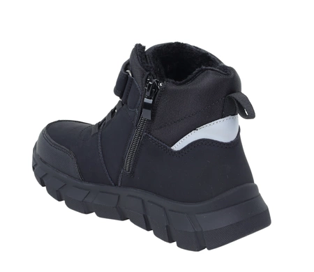 Buty zimowe dla chłopca na rzepy z odblaskami