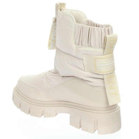 Beżowe modne śniegowce damskie Jezzi