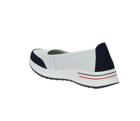 Sportowe czółenka damskie skórzane baleriny Jezzi