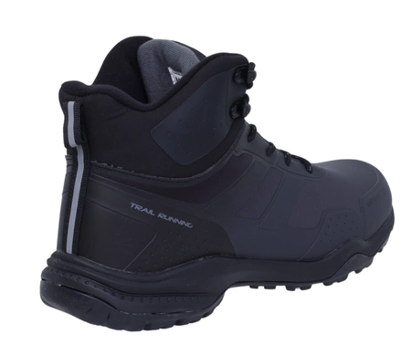 Szare wytrzymałe buty zimowe męskie z membraną McBraun