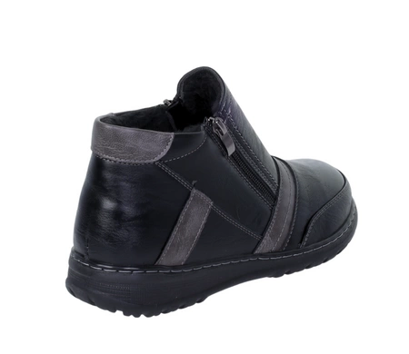 Ciepłe buty zimowe damskie na dwa zamki babcine botki na zimę UNISOFT