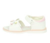 Białe sandałki dla dziewczynki na rzepy z usztywnianą piętą American Club