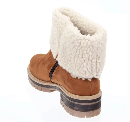 Śniegowce damskie skórzane Emu wełniane Polskie Gino Fabiani