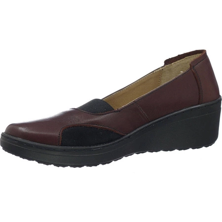 Czółenka skórzane damskie komfortowe szyte Helios model 415