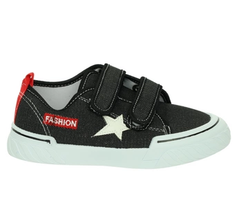 Tenisówki dziecięce na rzepy ze skórzaną wkładką pantofle do przedszkola American Club