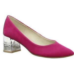 Czółenka zamszowe w kolorze fuksji Azali