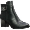 Czarne botki damskie na obcasie klasyczne Jezzi