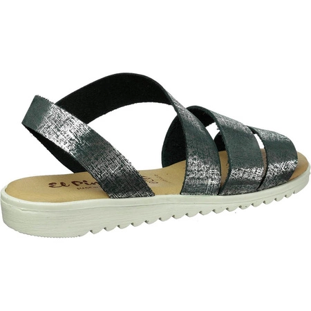 Sandały damskie płaskie skórzane hiszpańskie El Pimpi 11904