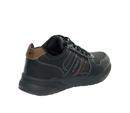 Męskie adidasy czarne wygodne na zamek NEWS