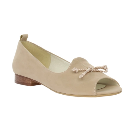 Płaskie czółenka eleganckie z odkrytymi palcami od Azali