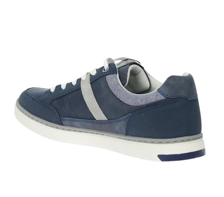 Granatowe adidasy męskie eleganckie z miękką wkładką American Club