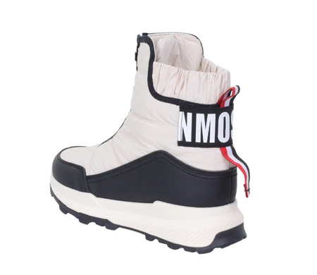 Jasne śniegowce damskie ciepłe buty zimowe na zamek NEWS