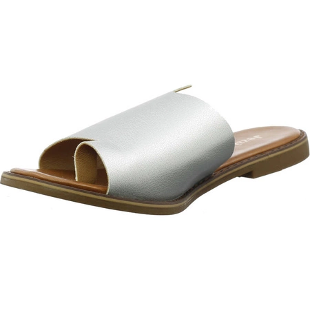 Srebrne japonki ekoskóra Jezzi